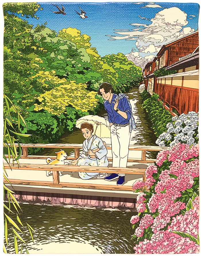 ミニキャンバス「夏めいてー高瀬川」 | ミニキャンバス | APPLE FARM