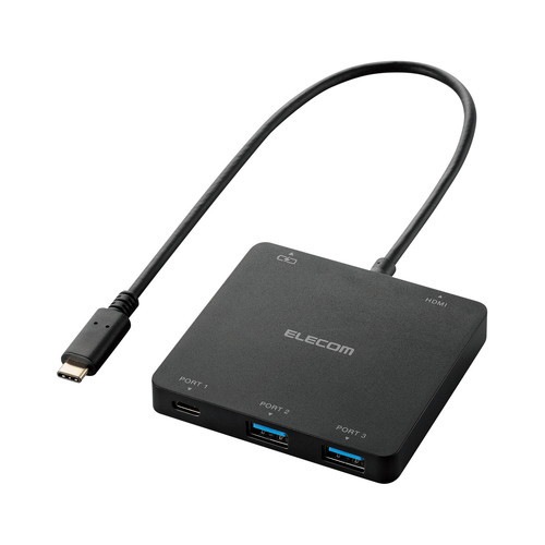 ELECOM エレコム U3HC-DC03BBK 【キャンセル不可・北海道沖縄離島配送不可】