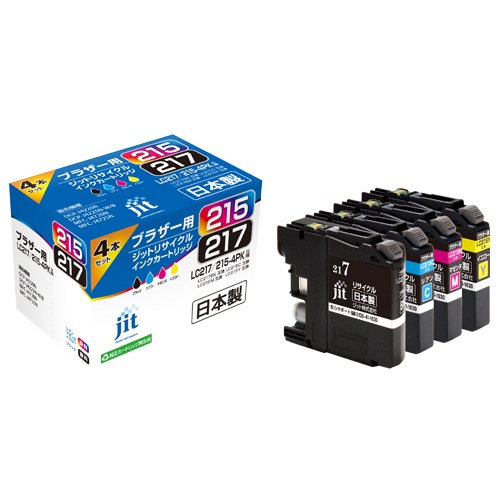リサイクルインク JIT-B2172154P [ ブラザー LC217/215-4PK 互換 ]【キャンセル不可・北海道沖縄離島配送不可】 -お取り寄せ-