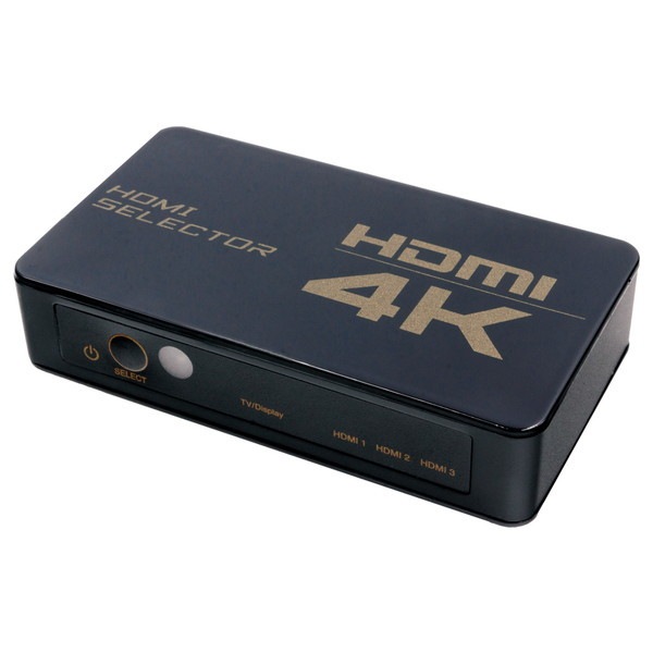 ミヨシ HDMIセレクタ 4K対応 リモコン付属 HDS-4K04