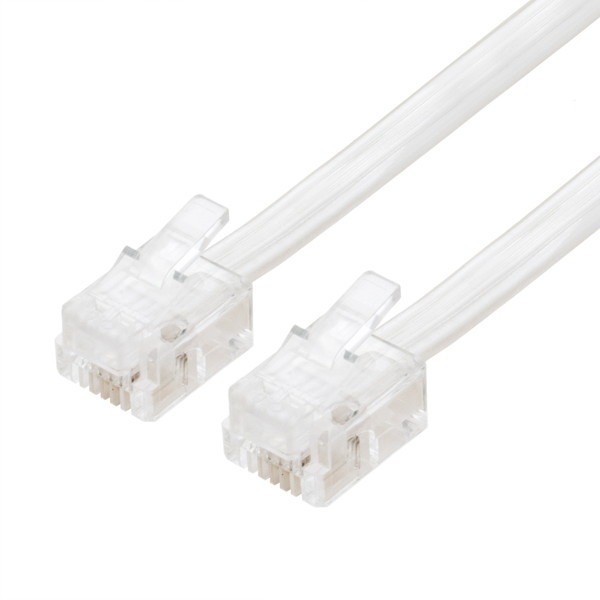 ミヨシ 電話機コード 6極4芯 5m クリア DC-405/SK お取り寄せ