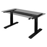 Bauhutte バウヒュッテ SAゲーミングデスク 脚部ミドル ブラック 脚部のみ天板は別売 120cm幅 55?80cm昇降 BHD-1200SAM-BK 【代引・日時指定・キャンセル不可・北海道沖縄離島配送不可】 -メーカー直送- ※メーカー在庫残りわずか