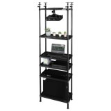 Bauhutte バウヒュッテ ブラック 幅60×奥行30×高さ221?271cm 天吊プロジェクターラック BHP-2400-BK 【代引・日時指定・キャンセル不可・北海道沖縄離島配送不可】 -メーカー直送- ※メーカー在庫欠品中