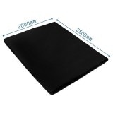 Bauhutte バウヒュッテ 極厚&特大 厚み8cmウレタン 洗える 部屋ごとベッドラグ BBR-250-BK 【代引・日時指定・キャンセル不可・北海道沖縄離島配送不可】 -メーカー直送- ※メーカー在庫欠品中