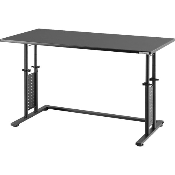 Bauhutte バウヒュッテ PCデスク 昇降式 幅120cm×奥行60cm BHD-1200M つや消し塗装マットブラック 【代引・日時指定・キャンセル不可・北海道沖縄離島配送不可】 -メーカー直送- ※メーカー在庫潤沢