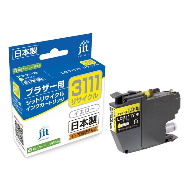 リサイクルインク JIT ジット JIT-B3111Y [ ブラザー LC3111Y 互換 ]【キャンセル不可・北海道沖縄離島配送不可】 -お取り寄せ-