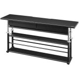 Bauhutte バウヒュッテ エクステンションデスクラージ 昇降式 幅140×奥行35? ブラック BHC-1400H-BK 【代引・日時指定・キャンセル不可・北海道沖縄離島配送不可】 -メーカー直送- ※メーカー在庫潤沢