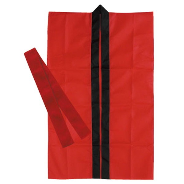ARTEC アーテック 運動会・発表会・イベント ハッピ ロングハッピ不織布 赤 J(ハチマキ付) 商品番号 1160 お取り寄せ