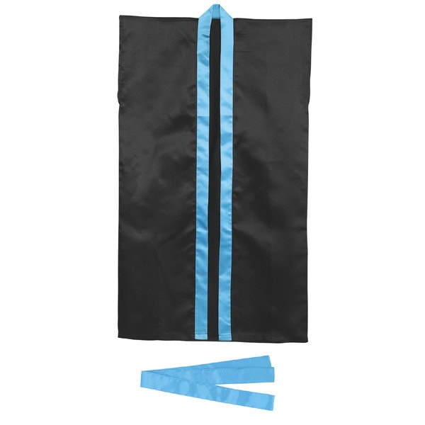 ARTEC アーテック 運動会・発表会・イベント ハッピ サテンロングハッピ黒(青襟)S(ハチマキ付) 商品番号 2362 お取り寄せ