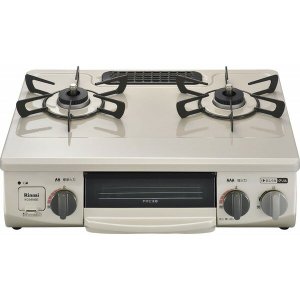 リンナイ ガステーブル 56cm幅 右大バーナー 都市ガス KG34NBER-13A ベージュ -お取り寄せ品- 【ガス種(LPガスor都市ガス)を確認ください※キャンセル不可商品】