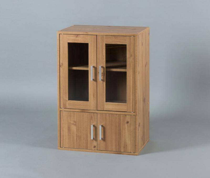 アイリスオーヤマ ガラスキャビネット GKN-9060 ナチュラル 0501-4967576347617-ds -お取り寄せ品-【代引・日時指定・キャンセル不可・北海道沖縄離島配送不可】