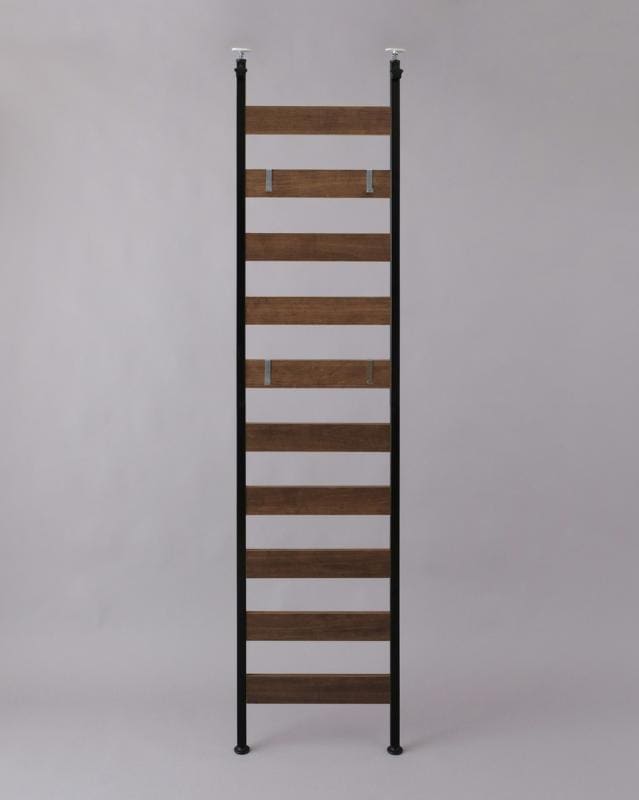 アイリスオーヤマ ウッドウォールラック WLR-46 ブラック 0501-4967576363242-ds -お取り寄せ品-【代引・日時指定・キャンセル不可・北海道沖縄離島配送不可】