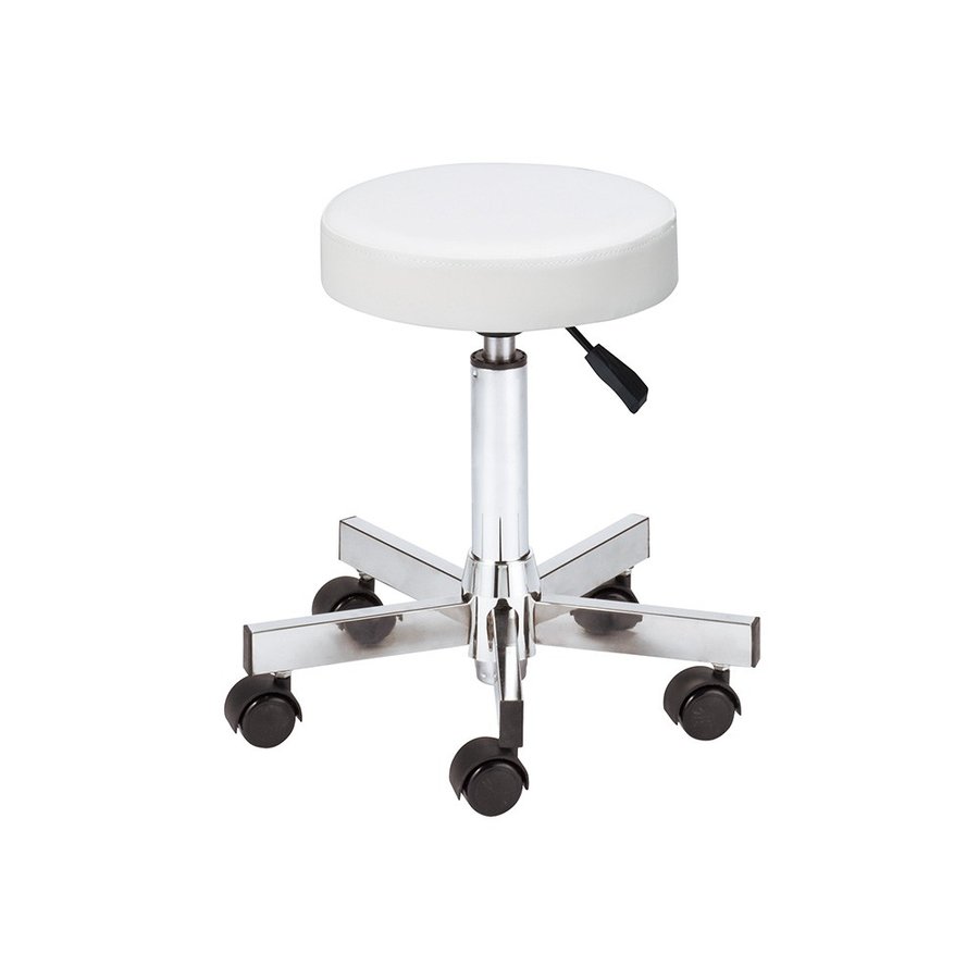 西村製作所 SS−7ステンレス脚スツール ホワイト 【メーカー直送のため代引・日時指定不可】【北海道沖縄離島不可】