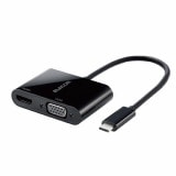 ELECOM ���쥳�� AD-CHDMIVGABK Type-C�����Ѵ������ގ̎ߎ� TypeC-HDMI&VGA �̎ގ׎��� �ڥ���󥻥��Բġ��̳�ƻ����Υ�������Բġ�