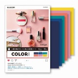 ELECOM ���쥳�� DGA-BPA303 �������طʎ����� COLOR A3 6���� �ڥ���󥻥��Բġ��̳�ƻ����Υ�������Բġ�
