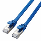 ELECOM ���쥳�� LD-TWSF/BU1 LAN�����̎ގ� CAT7��� �̎׎��� 1.0m �̎ގَ� �ڥ���󥻥��Բġ��̳�ƻ����Υ�������Բġ�