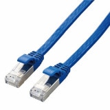ELECOM ���쥳�� LD-TWSF/BU10 LAN�����̎ގ� CAT7��� �̎׎��� 10m �̎ގَ� �ڥ���󥻥��Բġ��̳�ƻ����Υ�������Բġ�