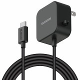 ELECOM ���쥳�� MPA-ACC21BK AC���Ŵ� ���ώΎ����̎ގڎ����� 2.4A���� Type-C USB-C �����̎ގٰ��η� 2.5m �̎ގ׎��� �ڥ���󥻥��Բġ��̳�ƻ����Υ�������Բġ�