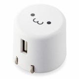 ELECOM ���쥳�� MPA-ACU08WF ���ώ��Ď̎��ݡ����̎ގڎ�����AC���Ŵ� USB-A�Ҏ�1�Ύߎ��� 1.8A���� �Ύ܎��Ď̎����� �ڥ���󥻥��Բġ��̳�ƻ����Υ�������Բġ�