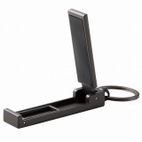 ELECOM エレコム P-DSCMPBHBK スマホ用スタンド コンパクト バッグハンガー機能付 マットブラック 【キャンセル不可・北海道沖縄離島配送不可】