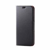 ELECOM エレコム PM-A20BPLFUBK iPhone 12 iPhone 12 Pro レザーケース 手帳型 UltraSlim 薄型 磁石付き ブラック 【キャンセル不可・北海道沖縄離島配送不可】