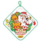 ARTEC アーテック ループ付きタオル 小 ハッピークリスマス 季節商品 6722 【キャンセル不可・北海道沖縄離島配送不可】-お取り寄せ品-