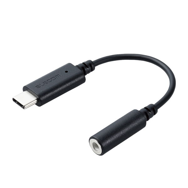 ELECOM ���쥳�� MPA-C35DBK ������C �Ѵ� �����֥� USB Type C to ����ۥ󥸥�å� DAC ��� ���餫 ����ۥ�ǻ�İ iPad Macbook Galaxy AQUOS Android �ʤ� Type-C �����б� �֥�å��ڥ���󥻥��Բġ��̳�ƻ����Υ�������Բġ�