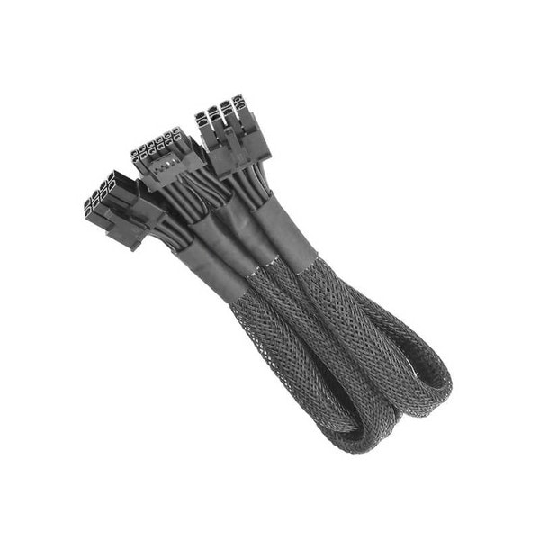 Thermaltake Sleeved PCIe Gen 5 Splitter Cables (Dual 8Pin to 12+4Pin)/600mmAC-063-CN1NAN-A1 PC�Ÿ� ���ץ����  �ڥ���󥻥��Բġ��̳�ƻ����Υ�������Բġ�
