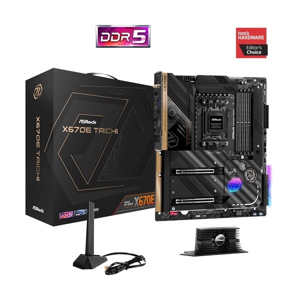 ASRock X670E Taichi AMD X670E マザーボード E-ATX 【キャンセル不可・北海道沖縄離島配送不可】