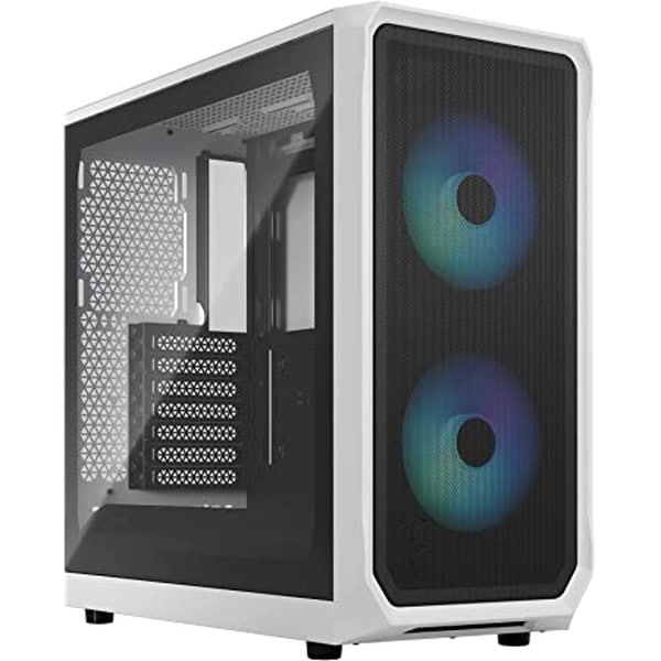 Fractal Design Focus 2 RGB White TG Clear Tint ミドルタワーPCケース FD-C-FOC2A-04【キャンセル不可・北海道沖縄離島配送不可】