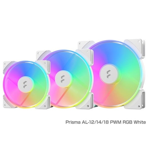 �������ե��� Fractal Design Prisma AL-18 PWM RGB White FD-FAN-PRI-AL18-PWM-WT �ڥ���󥻥��Բġ��̳�ƻ����Υ�������Բġ�
