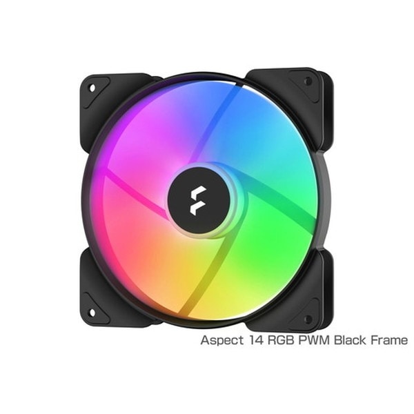ケースファン Fractal Design Aspect 14 RGB PWM Black Frame FD-F-AS1-1405 【キャンセル不可・北海道沖縄離島配送不可】