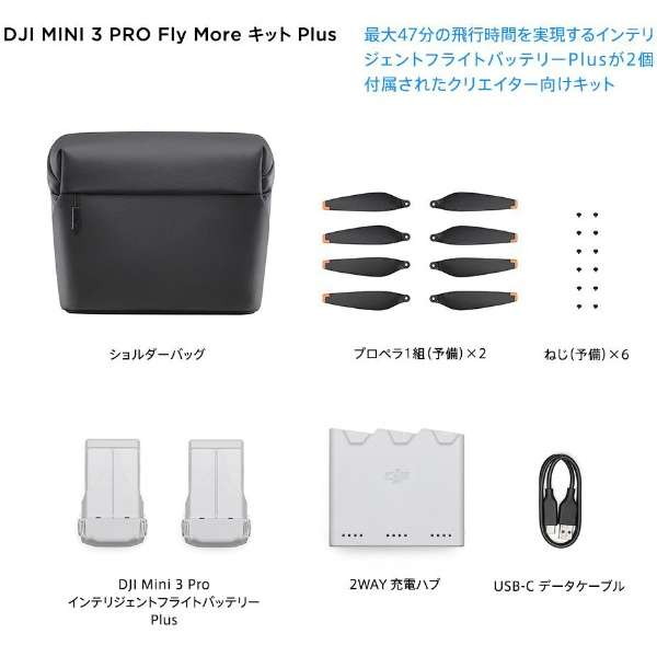 DJI Mini 4 Pro Fly More Kit Plus 働い 付属