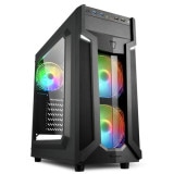 Sharkoon ¥±¡¼¥¹ SHA-VG6-W RGB ¹õ Mini-ITX, Micro-ATX, ATX¡Ú¥¥ã¥ó¥»¥ëÉԲġ¦Ë̳¤Æ»²ÆìÎ¥ÅçÇÛÁ÷ÉԲġÛ