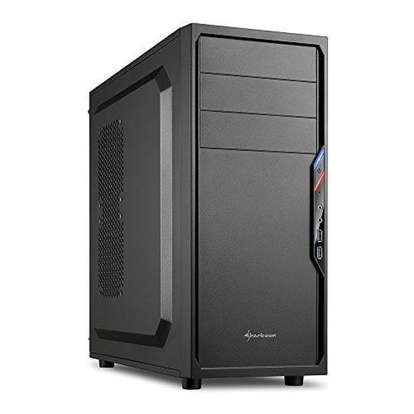 Sharkoon ������ SHA-VS4-VBK �� Mini-ITX, Micro-ATX, ATX�ڥ���󥻥��Բġ��̳�ƻ����Υ�������Բġ�