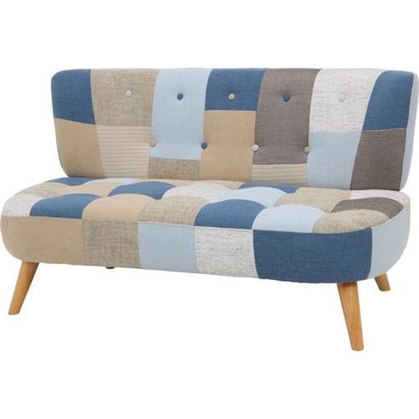 4953980333681 不二貿易 ソファ2p デイジーパッチワークブルー 商品
