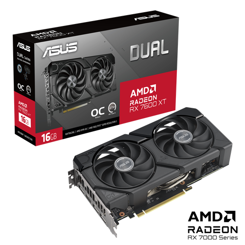 0197105459212 ASUS グラフィックボード DUAL-RX7600XT-O16G AMD 
