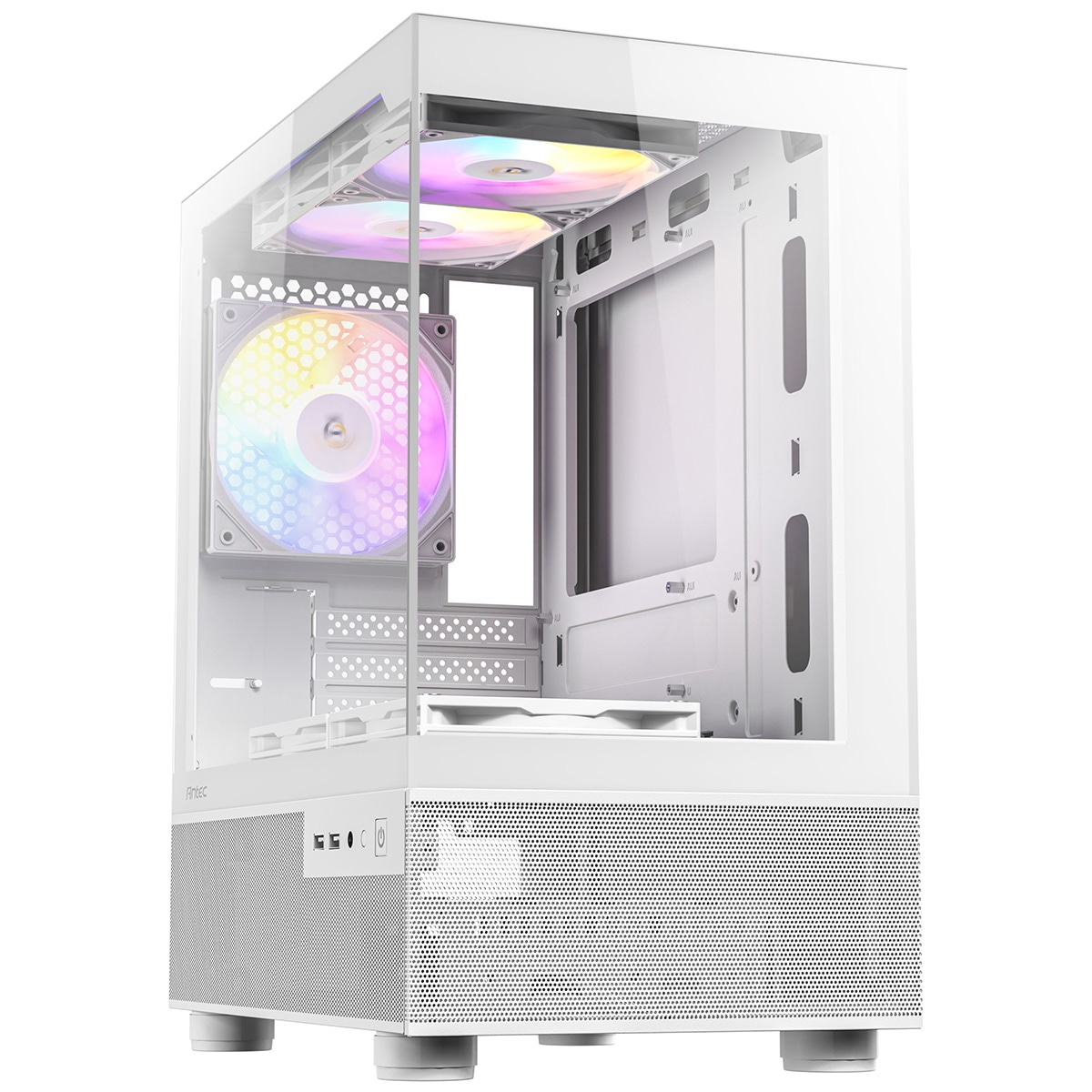 ホワイト RGBミニタワーPCケース Amazon | Fractal Design Pop Mini Air RGB White TG Clear Tint