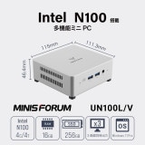 MINISFORUM UN100L/V ミニスフォーラム UN100L/V-16/256-W11Pro(N100)【キャンセル不可・北海道沖縄離島配送不可】