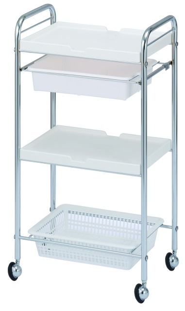 西村製作所 セット台(メッキ) C-413 ホワイト 【メーカー直送のため代引・日時指定・北海道沖縄離島配送不可】