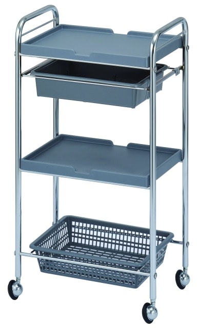 西村製作所 セット台(メッキ) C-413 グレー 【メーカー直送のため代引・日時指定・北海道沖縄離島配送不可】