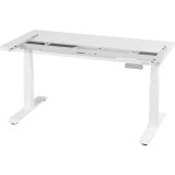 Bauhutte 電動スーパーゲーミングデスク 【脚部】 BHD-1400FAM-WH ホワイト ※脚部と天板は別売りです 【代引・日時指定・キャンセル不可・北海道沖縄離島配送不可】 -メーカー直送- ※メーカー在庫潤沢