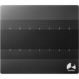 Bauhutte ゲーミングガラスマウスパッド ブラック BMP-G400-BK 横40x縦3540cm 厚さ3mm 滑り止めシール(1mm)x5枚付属 【代引・日時指定・キャンセル不可・北海道沖縄離島配送不可】 -メーカー直送- ※メーカー在庫欠品中