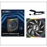 LIAN LI �磻��쥹 ARGB�ե��� UF-SL120-LCD-WLS-1B LCD��� ���ž ���󥰥�ѥå� 120mm �֥�å� �ڥ���󥻥��Բġ��̳�ƻ����Υ�������Բġ�