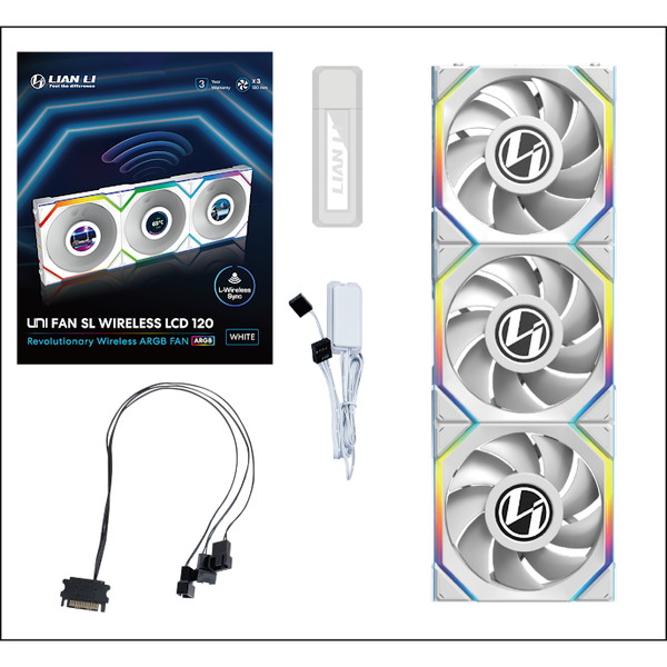 【白】 ワイヤレスLian Liケースファン lianli Amazon | LIANLI 連結型ケースファン UNI FAN SL120 V2 WT
