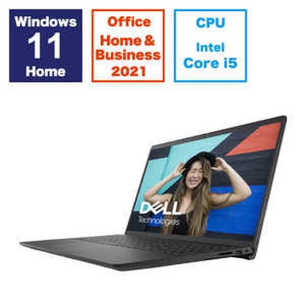 【ほぼ未使用美品】Dell ノートPC ブラック DELL デル ノートPC Inspiron 15 3530 NI65-FHHBB [15.6型 /i5