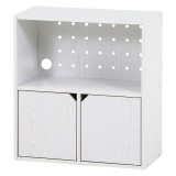 不二貿易 連結できる収納ボックス オーク WH 商品コード52262 【代引・日時指定・キャンセル不可・北海道沖縄離島配送不可】 -お取リ寄せ-