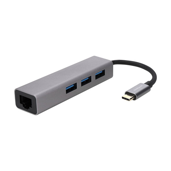 OWLTECH USB Type-C 有線LANアダプタ OWL-DSU3A3L-SV USB 5Gbps対応 USB Type-A×3/LAN オウルテック 【キャンセル不可・北海道沖縄離島配送不可】 -お取り寄せ-