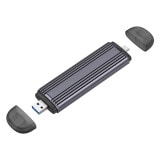 OWLTECH USB Type-A/Type-C ���ͥ��������η� M.2 SSD ���դ������� OWL-ESM2UAC-SI ����С� NVMe/SATA�б� ����ž��®��10Gbps ������ƥå� �ڥ���󥻥��Բġ��̳�ƻ����Υ�������Բġ� -������-