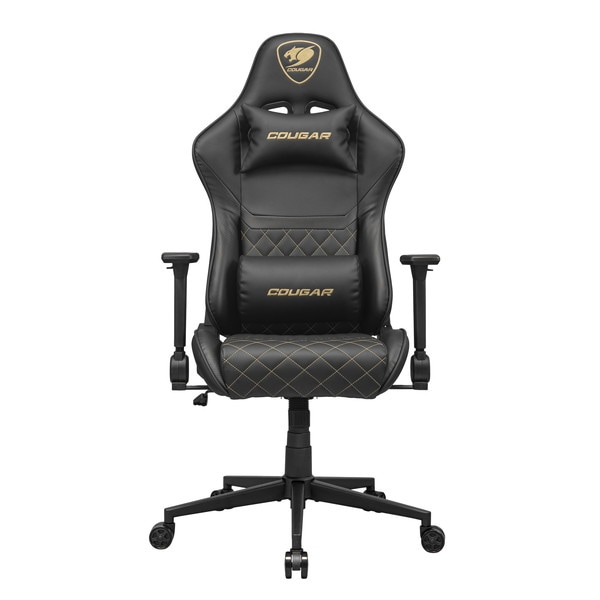 COUGAR ゲーミングチェア ARMOR ONE V2 Gold CGR-AO2-GLB レザー生地 ゴールド 【キャンセル不可・北海道沖縄離島配送不可】